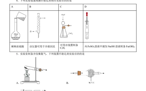 专题11化学实验基础（练）-2023年高考化学二轮复习讲练测（新高考专用）（原卷版）_05高考化学_新高考复习资料_2023年新高考资料_二轮复习
