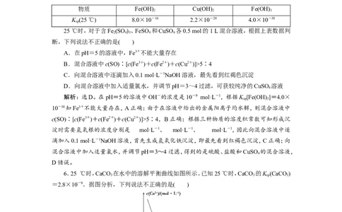 5第28讲　难溶电解质的溶解平衡（62张）　新题培优练_05高考化学_新高考复习资料_2022年新高考资料_2022年一轮复习各版本_1.高考化学2022年一轮复习通用版
