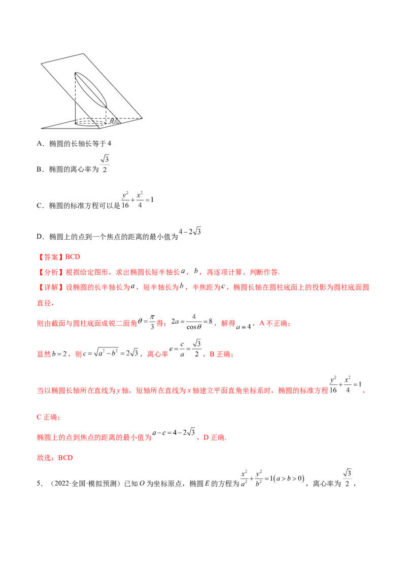 考点20椭圆（核心考点讲与练）-2023年高考数学一轮复习核心考点讲与练（新高考专用）(解析版）_2.2025数学总复习_2023年新高考资料_一轮复习