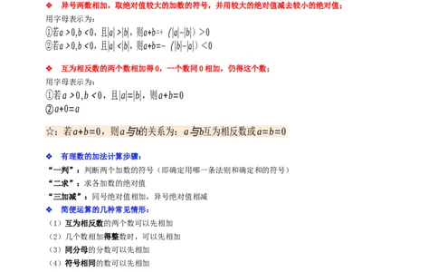 专题06有理数的加减法专题训练（原卷版）_初中数学人教版_7上-初中数学人教版_7上-初中数学人教版（旧版）赠送_07专项讲练
