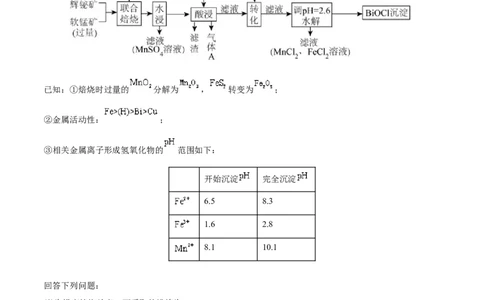 专题14元素及其化合物知识的综合应用&mdash;&mdash;三年（2020-2022）高考真题化学分项汇编（新高考专用）（原卷版）_05高考化学_新高考复习资料_2023年新高考资料_专项复习