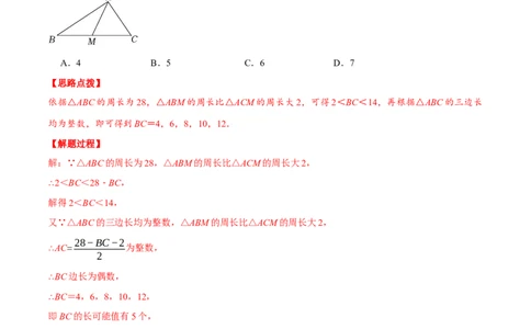 专题11.1三角形的三边关系（重点题专项讲练）（人教版）（解析版）_初中数学人教版_8上-初中数学人教版_旧版_07专项讲练_八年级数学上册从重点到压轴（人教版）