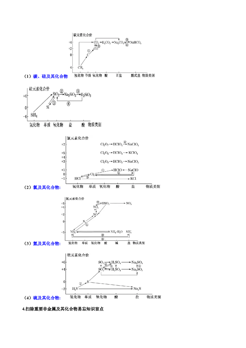 专题06非金属及其重要化合物（讲义）（解析版）_05高考化学_2024年新高考资料_2.2024二轮复习_高频考点2024年高考化学二轮复习高频考点追踪与预测（新高考专用）