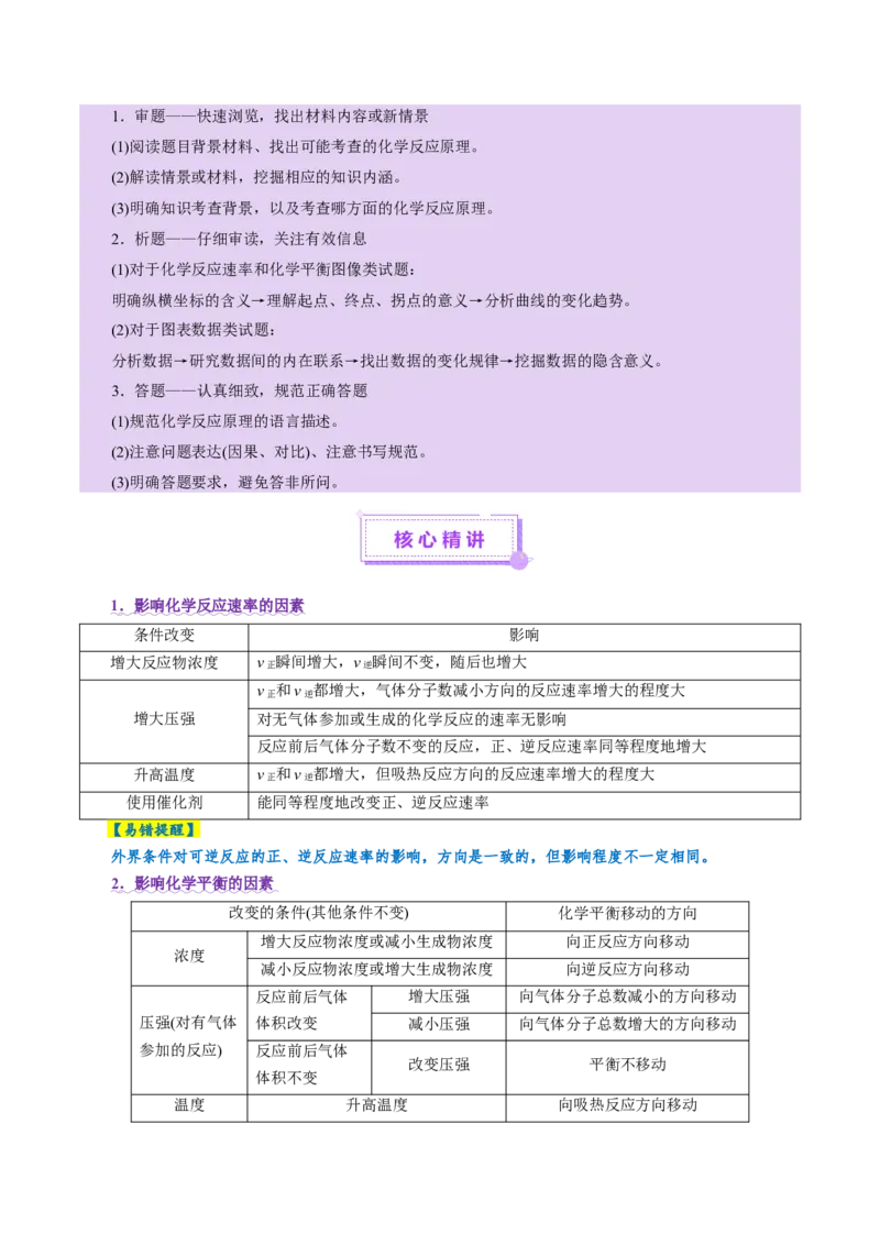 专题09大题突破&mdash;&mdash;化学反应原理综合（讲义）（解析版）_05高考化学_2025年新高考资料_二轮复习_上好课2025年高考化学二轮复习讲练测（新高考通用）3379109_主题三化学反应原理