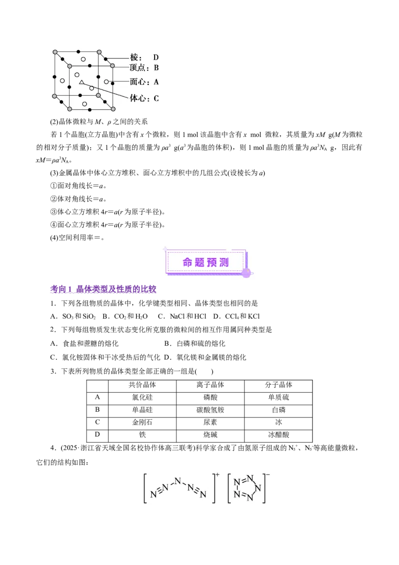 专题11物质结构与元素周期律（讲义）（原卷版）_05高考化学_2025年新高考资料_二轮复习_上好课2025年高考化学二轮复习讲练测（新高考通用）3379109_主题五物质结构与性质