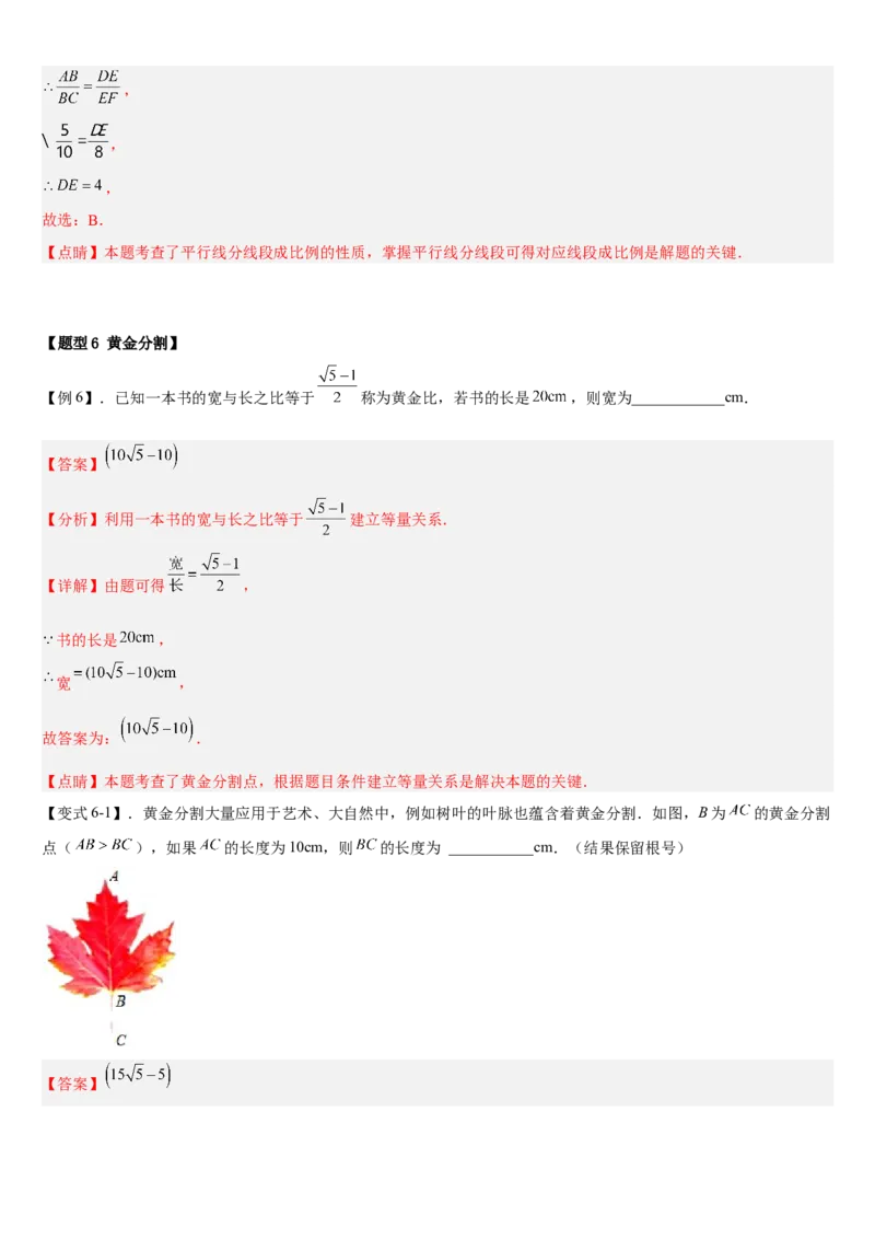 专题27.1图形的相似（解析版）_初中数学人教版_9下-初中数学人教版_07专项讲练_2022-2023学年九年级数学下册重点题型讲练测（人教版）