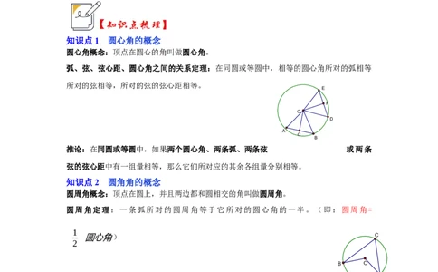 第03讲与圆有关的角和圆内接四边形（知识解读+真题演练+课后巩固）（学生版）_初中数学_九年级数学上册（人教版）_知识解读与题型专练-V14_2024版