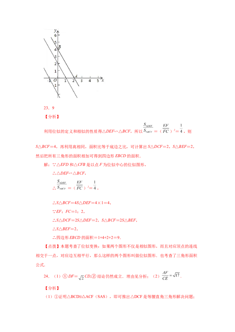 专题27.24位似（基础篇）（专项练习）-2022-2023学年九年级数学下册基础知识专项讲练（人教版）_初中数学人教版_9下-初中数学人教版_07专项讲练