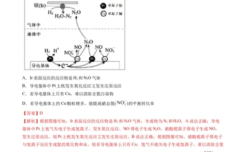 专题06化学反应速率与平衡（专练）-瞄准2023年高考化学二轮专题考点抢分计划（解析版）_05高考化学_新高考复习资料_2023年新高考资料_二轮复习