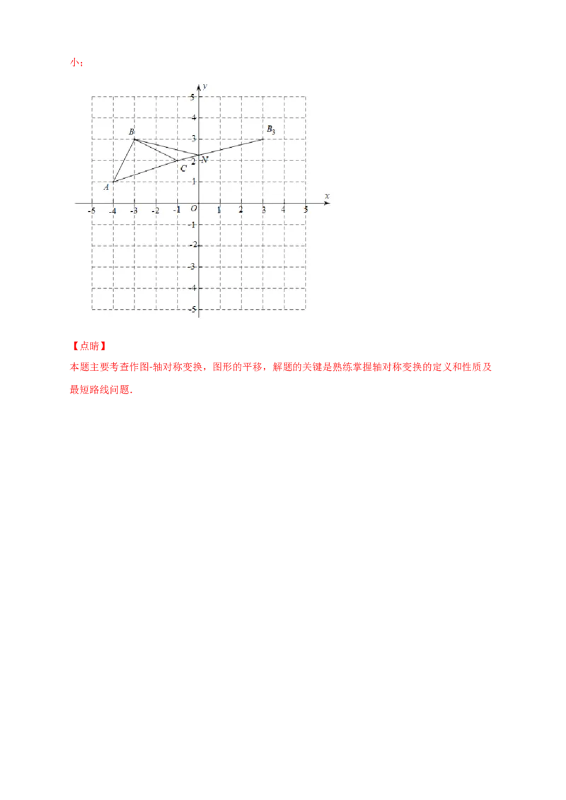 专题21轴对称之将军饮马基础篇（解析版）_初中数学人教版_8上-初中数学人教版_旧版_07专项讲练_微专题八年级数学上册常考点微专题提分精练（人教版）