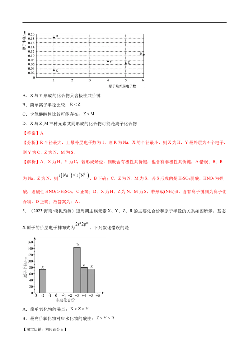 专题07物质结构与元素周期律（讲义）（解析版）_05高考化学_新高考复习资料_2024年新高考资料_二轮复习资料_讲义_教师版（含答案解析）