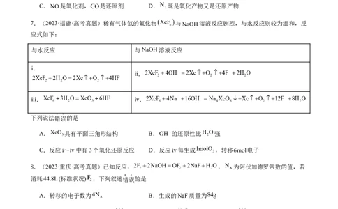 专题06氧化还原反应概念、规律及应用（原卷版）-备战2025年高考化学二轮&middot;突破提升专题复习讲义（新高考通用）_05高考化学_2025年新高考资料_二轮复习_01高考语文等多个文件