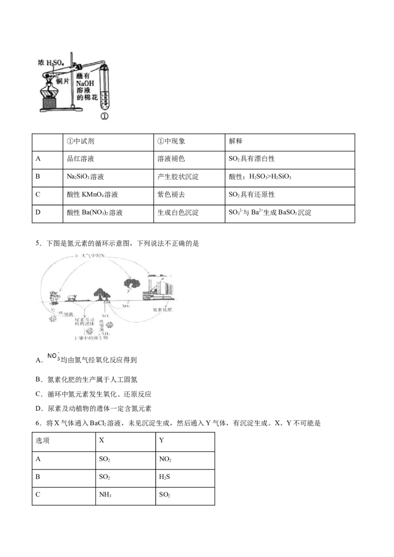 专题06常见非金属及化合物-2019年高考化学易错题汇总（原卷版）_05高考化学_新高考复习资料_2022年新高考资料_2022年一轮复习各版本_1.高考化学2022年一轮复习通用版_原卷版