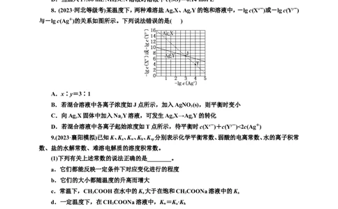 2025年高考复习化学课时检测六十一：沉淀溶解平衡与四大平衡常数的相关计算（含解析）_05高考化学_2025年新高考资料_专项练习_2025年高考复习化学课时检测（含解析）（完结）
