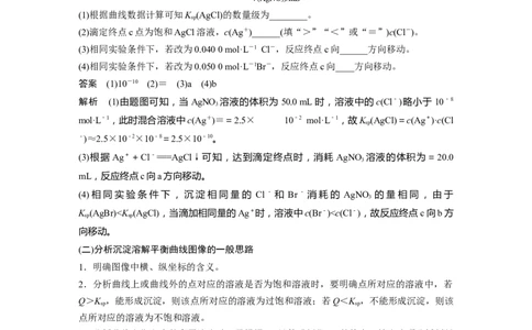 2024年高考化学一轮复习（新高考版）第9章第58讲　沉淀溶解平衡图像的分析_05高考化学_2024年新高考资料_1.2024一轮复习_2024年高考化学一轮复习讲义（新人教新高考版）