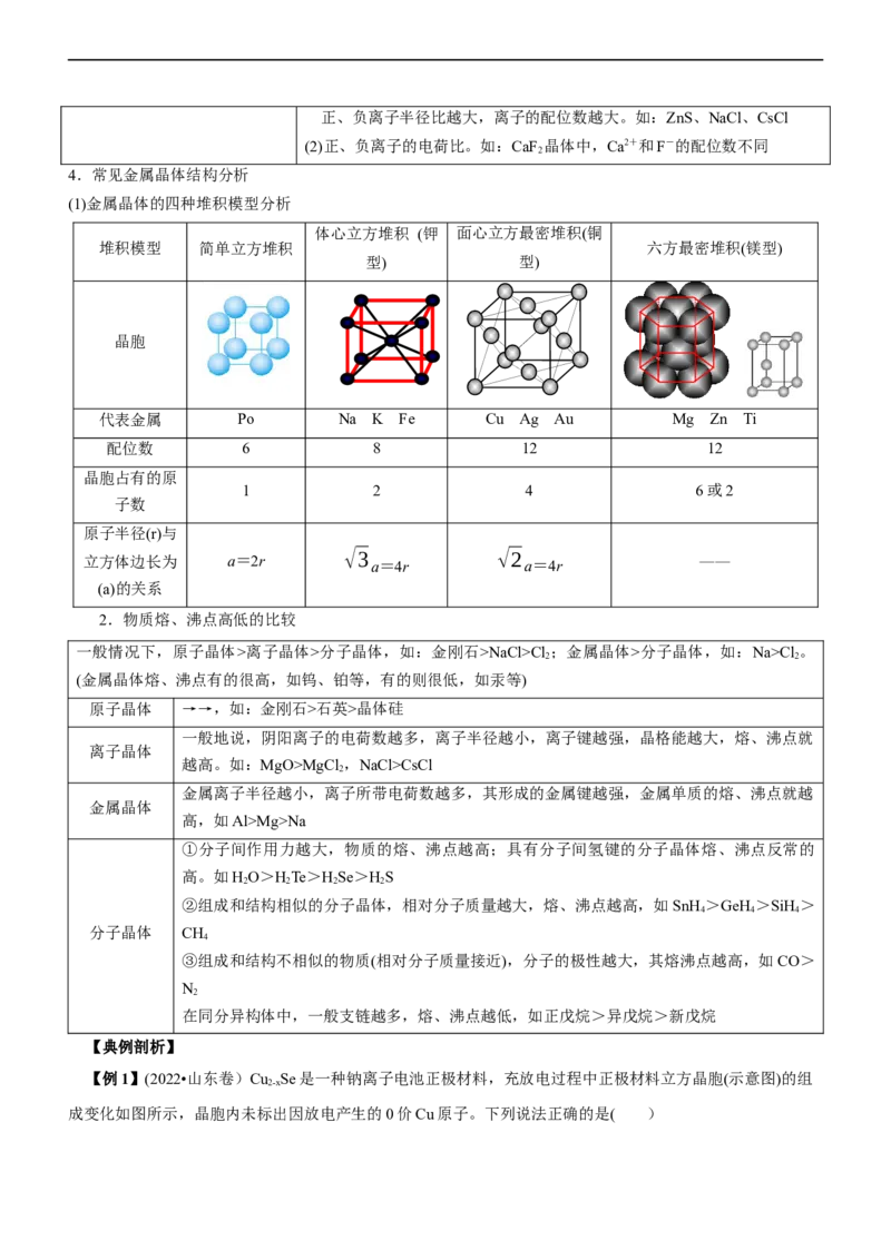 专题15物质结构与性质（讲）（学生版）_05高考化学_通用版（老高考）复习资料_2023年复习资料_二轮复习_2023年高考化学二轮复习讲练测（全国通用）