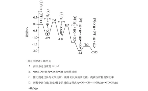 专项训练活化能的判断及计算（解析版）_05高考化学_新高考复习资料_2024年新高考资料_一轮复习资料_2024届高三化学一轮复习&mdash;专项训练