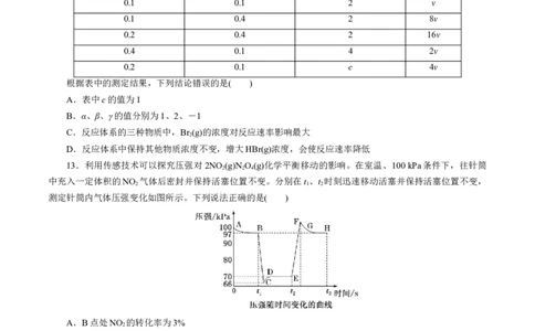 专题七能力提升检测卷（测）-2023年高考化学一轮复习讲练测（新教材新高考）（原卷版）_05高考化学_新高考复习资料_2023年新高考资料_一轮复习