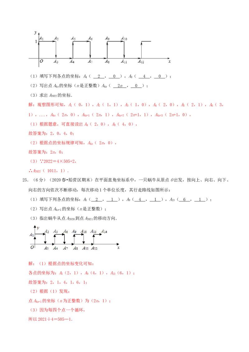 专题04规律型：点的坐标（解析版）_初中数学人教版_7下-初中数学人教版_7下-初中数学人教版（旧版）赠送_07专项讲练