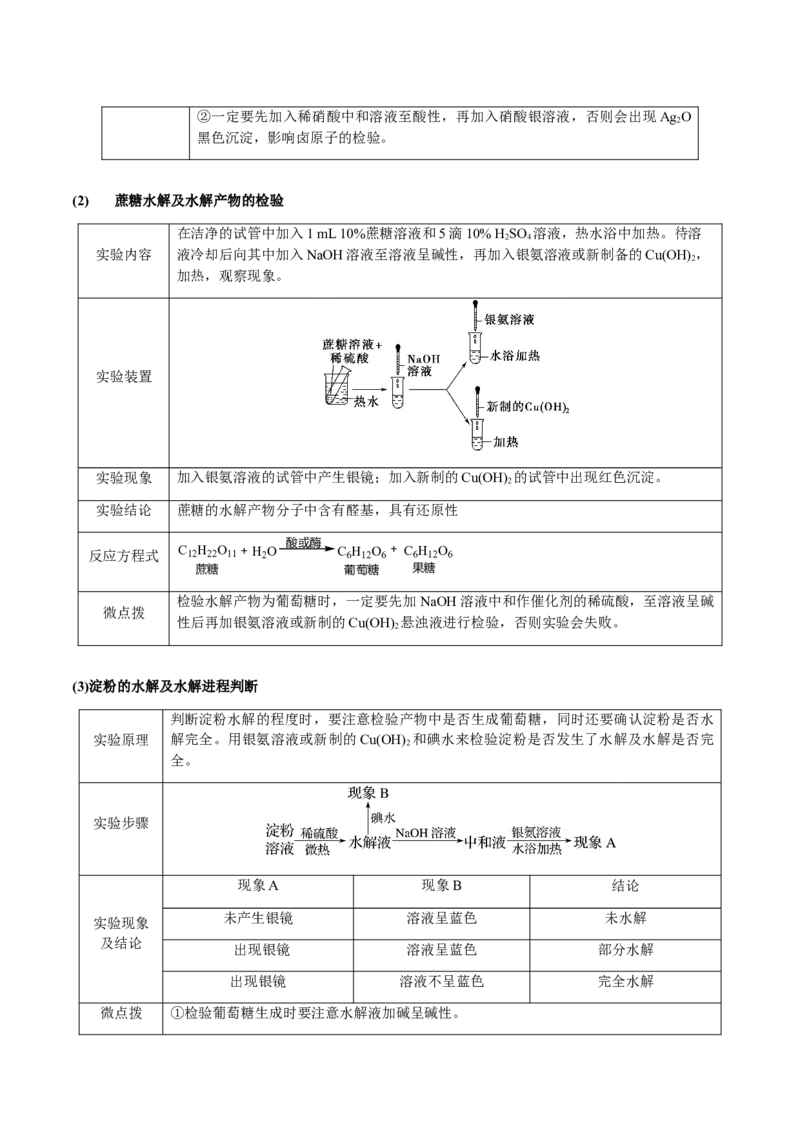 专题14表格型实验方案的设计与评价（解析版）-备战2025年高考化学二轮&middot;突破提升专题复习讲义（新高考通用）_05高考化学_2025年新高考资料_二轮复习