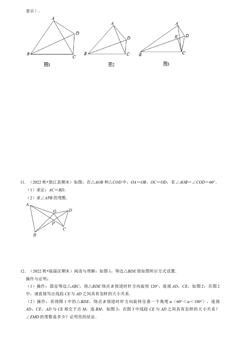 猜想02全等三角形（5种解题模型专练）（学生版）_初中数学_八年级数学上册（人教版）_期末专项复习-U276_2024版