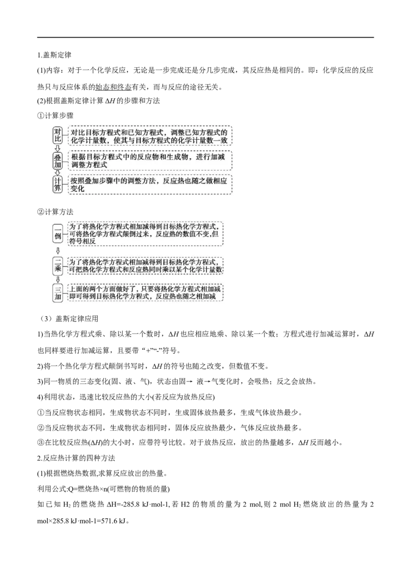 专题08化学反应与能量变化（讲义）（原卷版）_05高考化学_新高考复习资料_2024年新高考资料_二轮复习资料_高频考点解密2024年高考化学二轮复习高频考点追踪与预测（新高考专用）