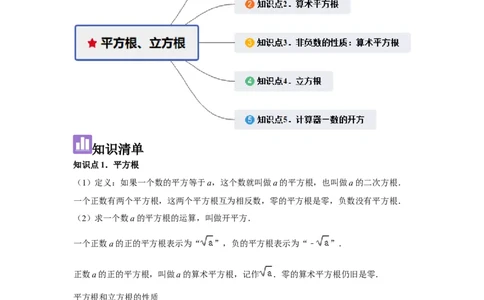 第03讲平方根、立方根（5个知识点+5种题型+强化训练）（教师版）_初中数学_七年级数学下册（人教版）_常见题型通关讲解练-V3