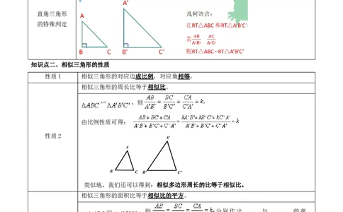 专题06相似三角形的判定与性质重难点题型专训（10大题型）（原卷版）_初中数学人教版_9下-初中数学人教版_07专项讲练_2023-2024学年九年级数学全册重难点专题提升精讲精练（人教版）