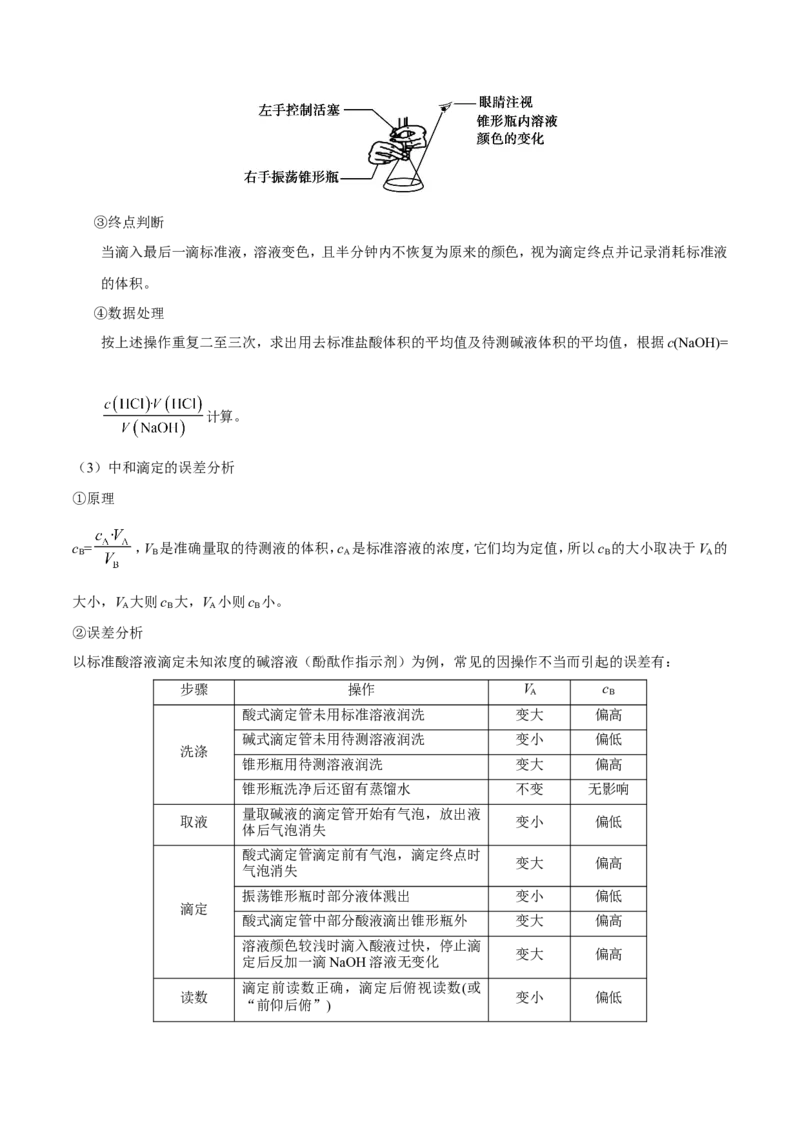 专题07电解质溶液-高中化学纠错笔记_05高考化学_新高考复习资料_2022年新高考资料_2022年一轮复习各版本_1.高考化学2022年一轮复习通用版_赠品高中化学纠错笔记