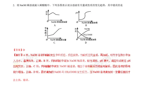 专题07电解质溶液-高中化学纠错笔记_05高考化学_新高考复习资料_2022年新高考资料_2022年一轮复习各版本_1.高考化学2022年一轮复习通用版_赠品高中化学纠错笔记