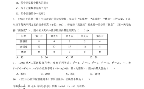 专题1.8有理数（压轴题综合训练卷）（人教版）（原卷版）_初中数学人教版_7上-初中数学人教版_7上-初中数学人教版（旧版）赠送_07专项讲练