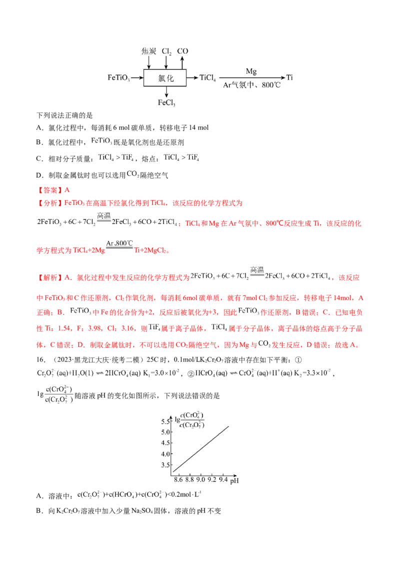 2024年高考化学一轮复习收官卷02（解析版）_05高考化学_2024年新高考资料_1.2024一轮复习_2024年高考化学一轮复习讲练测（新教材新高考）