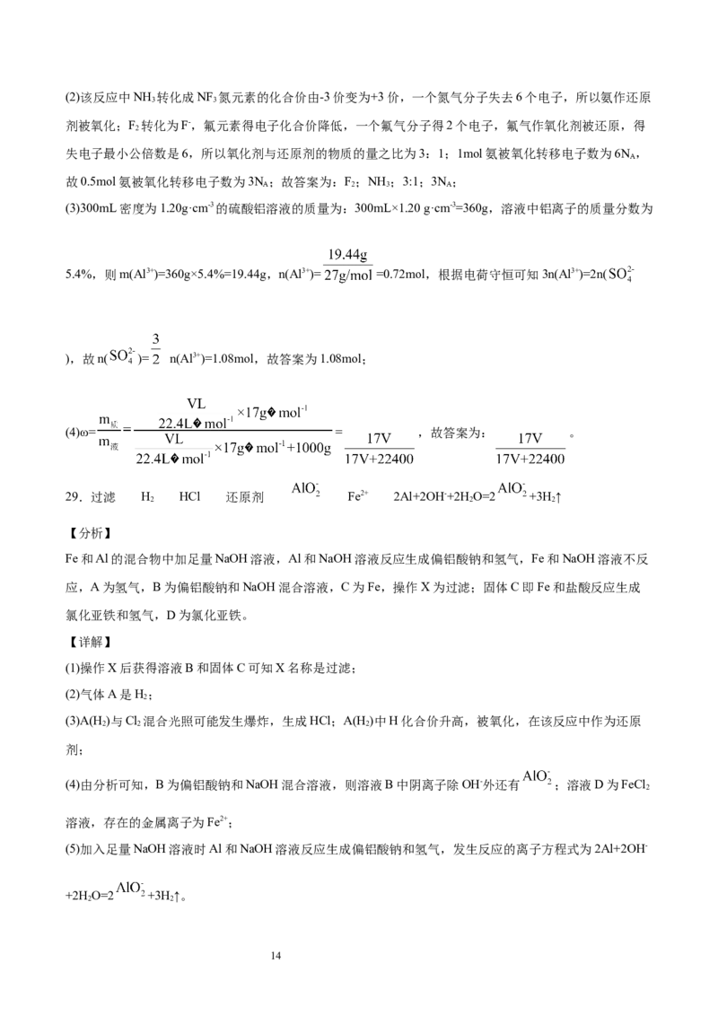 专题04氧化还原反应及其应用（含解析）_05高考化学_2025年新高考资料_专项练习_2025高考化学专题复习冲刺练习（含解析）（完结）