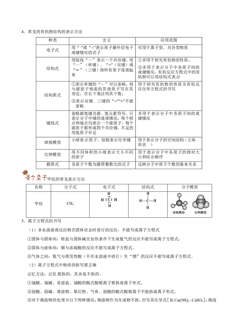 专题02化学用语及常用物理量-高中化学纠错笔记_05高考化学_新高考复习资料_2022年新高考资料_2022年一轮复习各版本_1.高考化学2022年一轮复习通用版_赠品高中化学纠错笔记