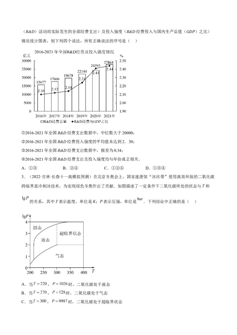 考向38统计与统计案例（重点）-备战2023年高考数学一轮复习考点微专题（全国通用）（学生版）_2.2025数学总复习_赠品通用版（老高考）复习资料_一轮复习