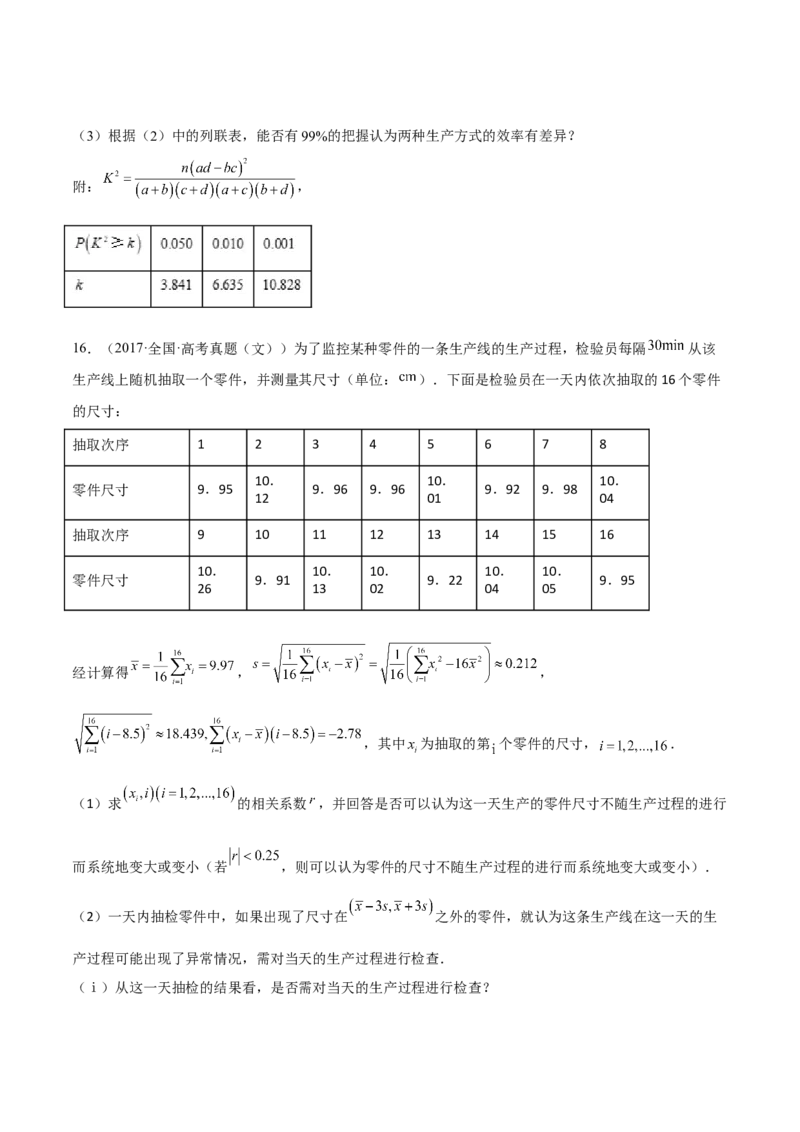 考向38统计与统计案例（重点）-备战2023年高考数学一轮复习考点微专题（全国通用）（学生版）_2.2025数学总复习_赠品通用版（老高考）复习资料_一轮复习