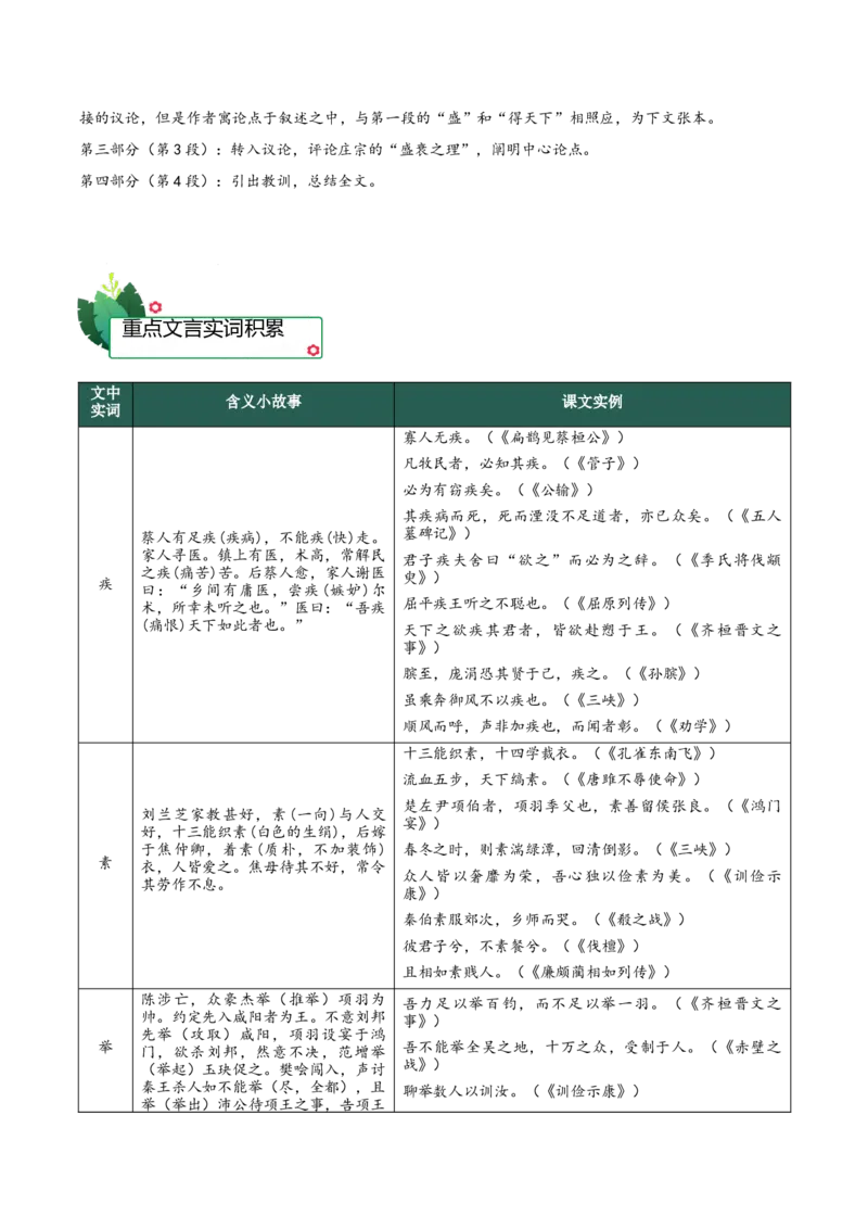 第三单元（知识清单）-（统编版选择性必修中册）_高语_高中语文_选择性必修中册_知识清单