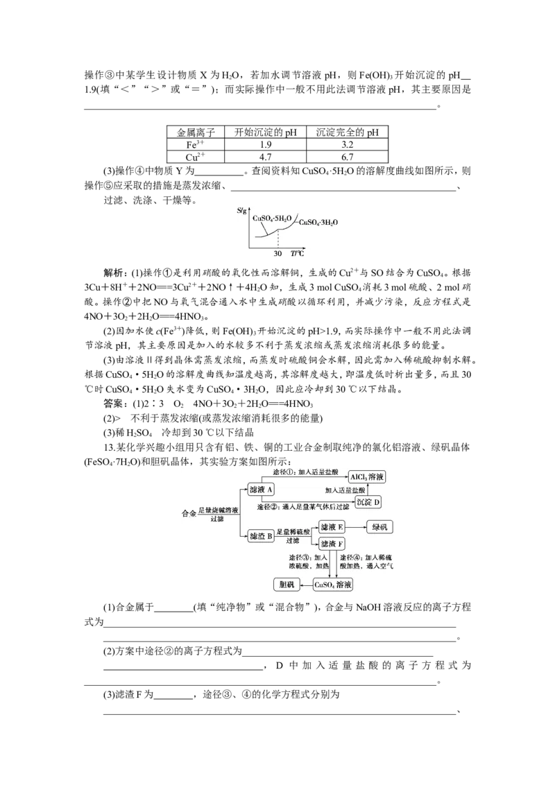 5第12讲　用途广泛的金属材料及开发利用金属矿物　新题培优练_05高考化学_新高考复习资料_2022年新高考资料_2022年一轮复习各版本_1.高考化学2022年一轮复习通用版