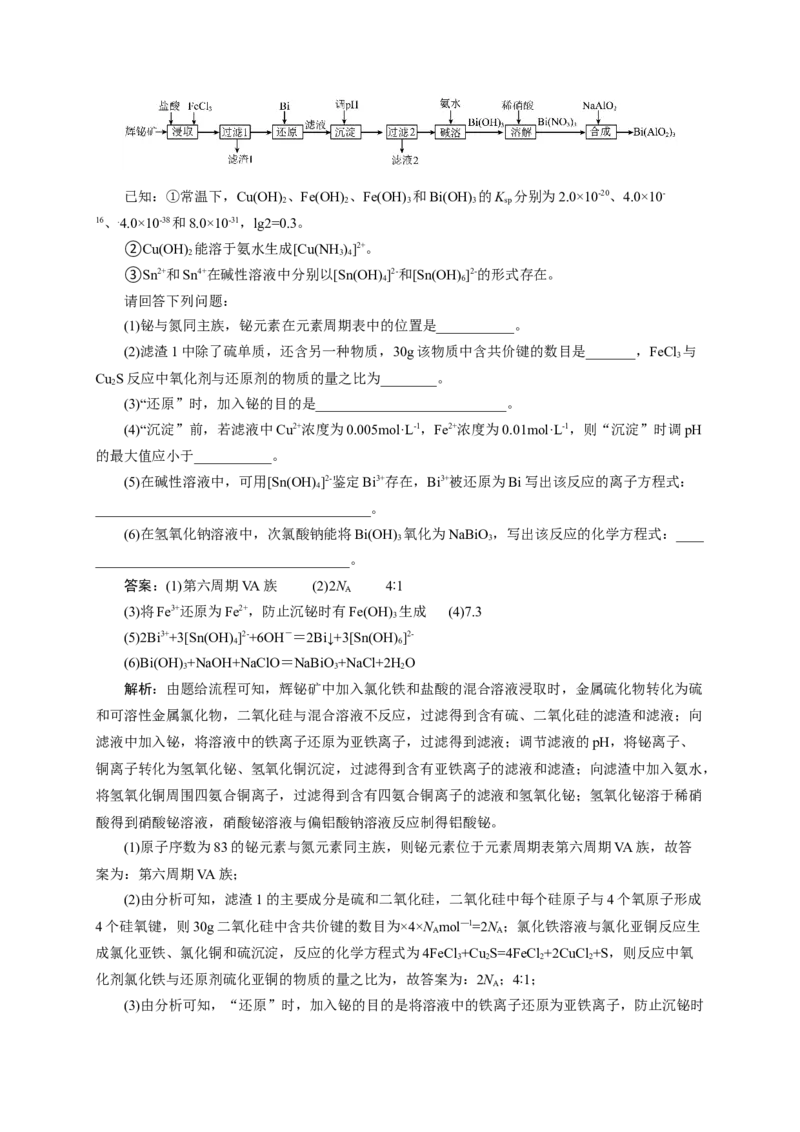 2024届高考化学一轮复习限时训练：《化学物质及其变化》专题17(解析版)_05高考化学_2024年新高考资料_3.2024专项复习_2024届高考化学一轮复习限时训练