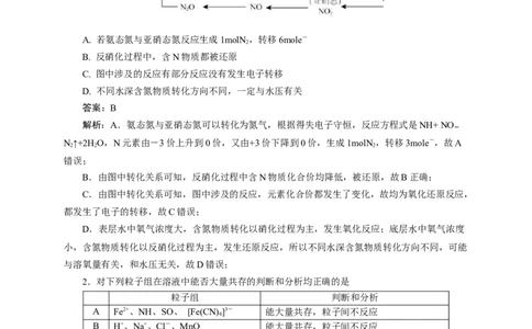 2024届高考化学一轮复习限时训练：《化学物质及其变化》专题17(解析版)_05高考化学_2024年新高考资料_3.2024专项复习_2024届高考化学一轮复习限时训练