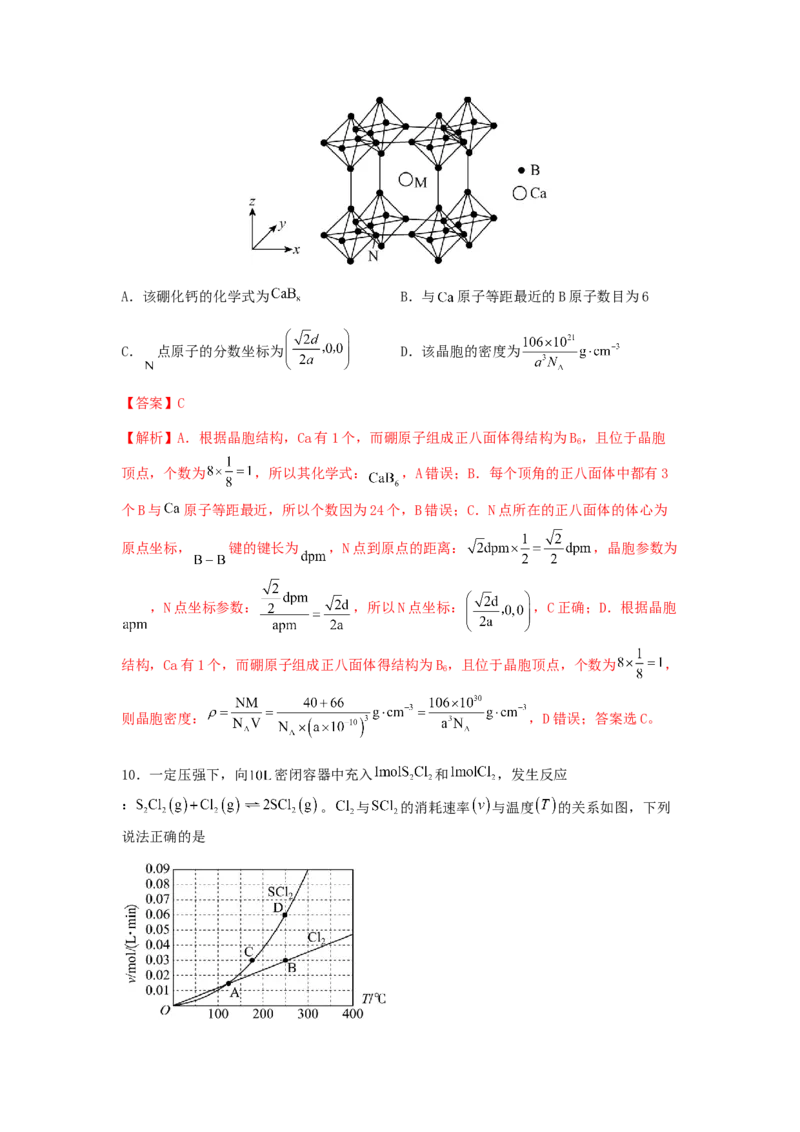 专练10十四道选择题+主观实验题-备战2024年高考化学考前手感保温训练（新高考卷）（解析版）_05高考化学_2024年新高考资料_5.2024三轮冲刺_备战2024年高考化学考前手感保温训练（新高考卷