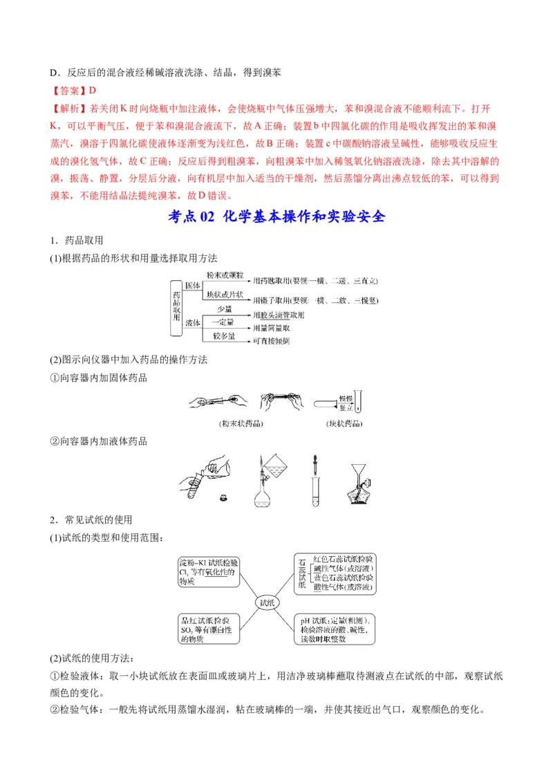 专题10化学实验综合探究（专讲）-瞄准2023年高考化学二轮专题考点抢分计划（解析版）_05高考化学_新高考复习资料_2023年新高考资料_二轮复习