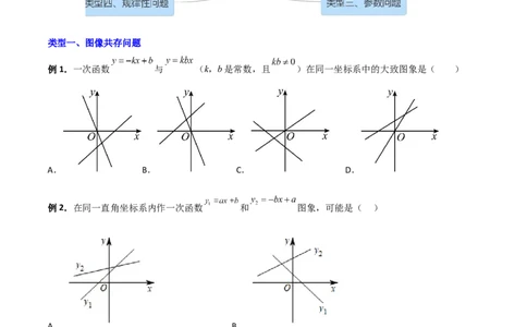 专题07一次函数图像的四种考法全攻略（原卷版）_初中数学人教版_八年级数学下册_保存转存之后查看(1)_8下-初中数学人教版（2026春新版持续更新）_旧版-可参考_07专项讲练