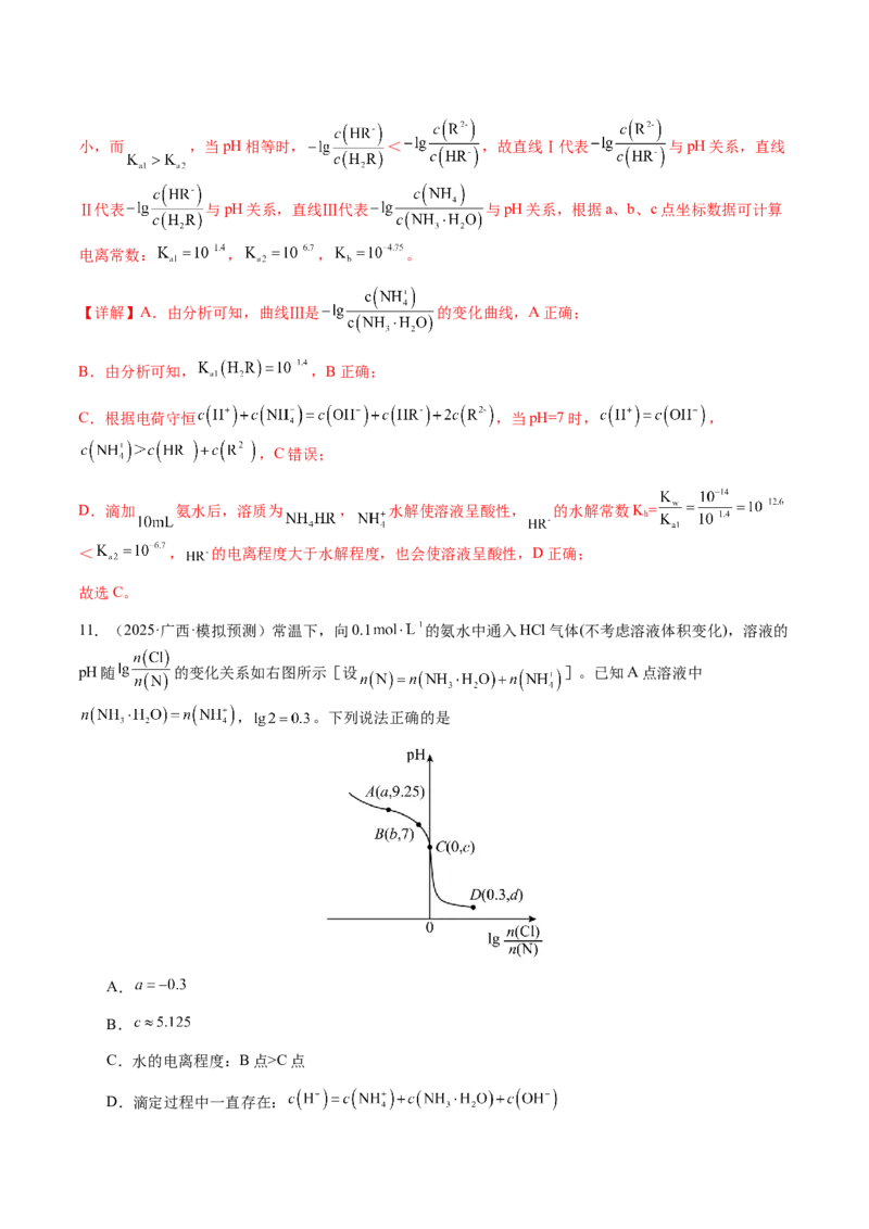 专题23水溶液中的离子反应与平衡（解析版）-备战2025年高考化学二轮&middot;突破提升专题复习讲义（新高考通用）_05高考化学_2025年新高考资料_二轮复习