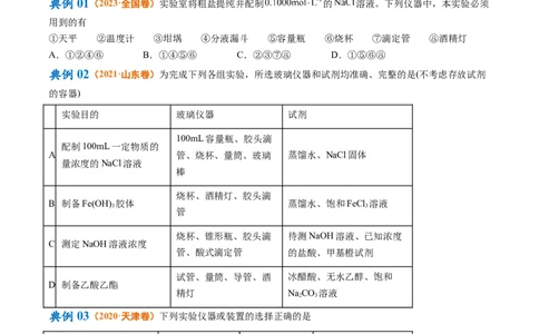专题02化学常用计量（讲义）（原卷版）_05高考化学_新高考复习资料_2024年新高考资料_二轮复习资料_高频考点解密2024年高考化学二轮复习高频考点追踪与预测（新高考专用）_讲义
