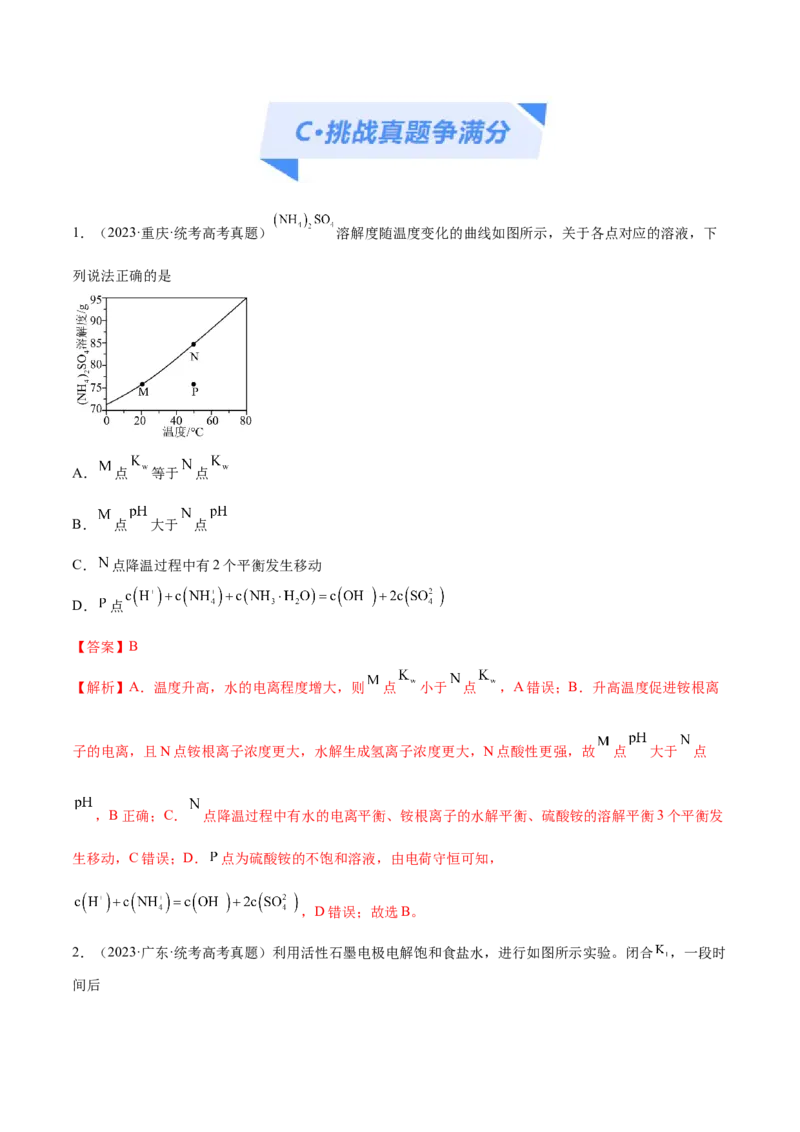 专题06非金属及其重要化合物（分层练）（解析版）_05高考化学_2024年新高考资料_2.2024二轮复习_高频考点2024年高考化学二轮复习高频考点追踪与预测（新高考专用）