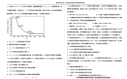 2023衡水泰华中学（原衡水一中）决胜高考化学暑假必刷密卷第17套（新高考版）_05高考化学_高考模拟题_全国课标版