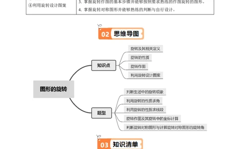 第01讲图形的旋转（4个知识点+5类热点题型讲练+习题巩固）（学生版）_初中数学_九年级数学上册（人教版）_同步讲义-U18_2025版