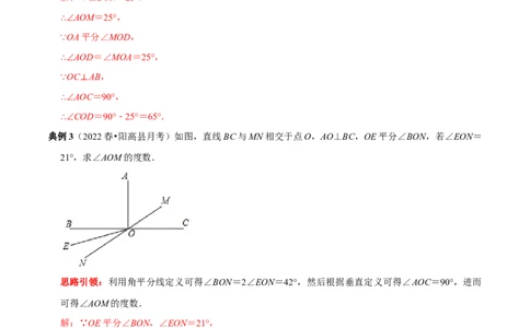专题1与垂线有关的计算与证明（解析版）_初中数学人教版_7下-初中数学人教版_7下-初中数学人教版（旧版）赠送_07专项讲练_专题1与垂线有关的计算与证明2023专题提优