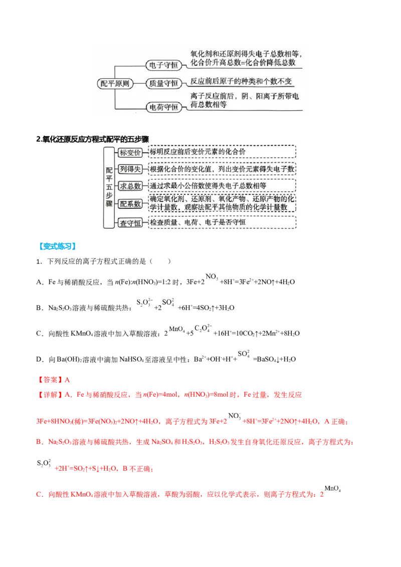专题三离子反应与氧化还原反应（解析版）_05高考化学_新高考复习资料_2023年新高考资料_二轮复习_题型分类归纳2023年高考化学二轮复习讲与练